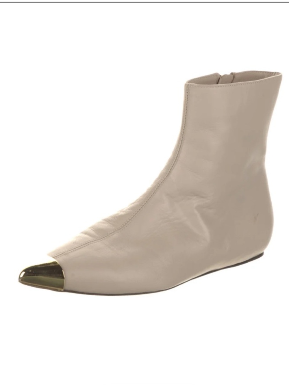 Marni Gold Pointy Toe Boot - Picture 3 of 12
